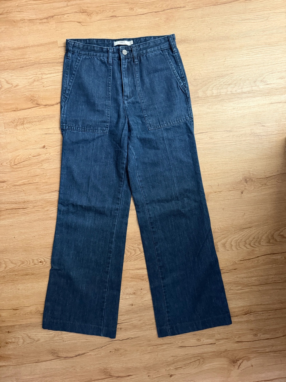 Obey wide-Leg Indigo Jeans